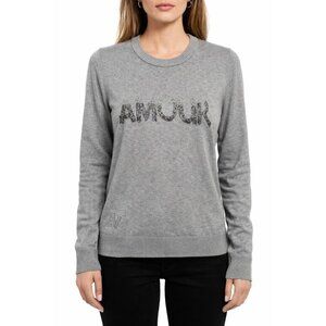 Zadig & Voltaire Sweater Miss Amour Strass Logo Pullover